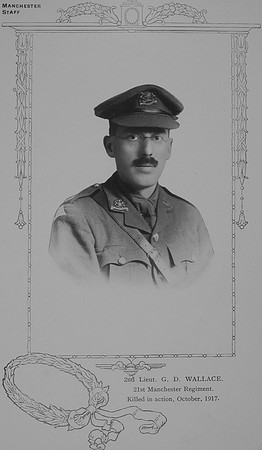 Wallace G D 2nd Lt 21st Manchester Regiment William Graham & Co Record Of Great War