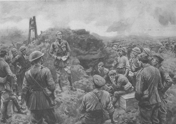 A Sunday Service Under Fire On The Western Front