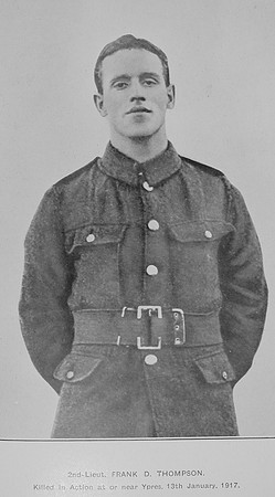 Thompson F D 2nd Lt 15th London Regiment