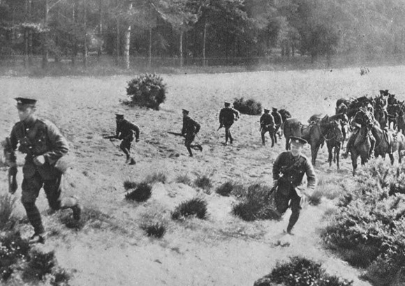 Dismounted Cavalry In Advance