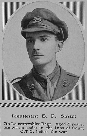 Smart E F Lt 7th Leics Regt The Sphere 11th Mar 1916