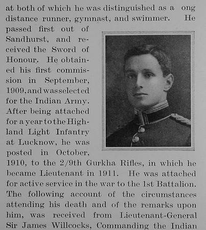 Baillie D Lt Indian Army Obit Part 2 The Bond Of Sacrifice Vol 1