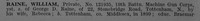 Raine W Pte 121935 Machine Gun Corps Obit Part 1 De Ruvignys Roll Of Honour Vol 4