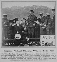 O'Leary M Sergt VC Irish Guards The Sphere 17th Jul 1915