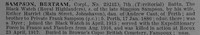 Sampson B Cpl 292420 7th Black Watch Obit De Ruvignys Roll Of Honour Vol 4