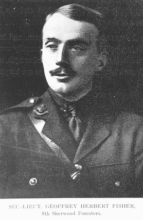 Fisher G H 2nd Lt 8th Notts And Derby Regiment