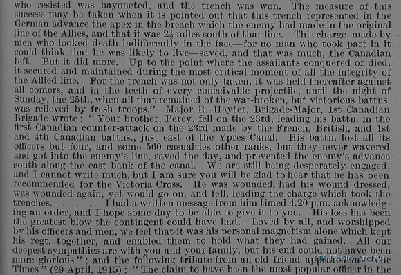 Birchall A P D Lt Col 4th Canadian Infantry Obituary Part 3 De Ruvignys Roll Of Honour Vol 1