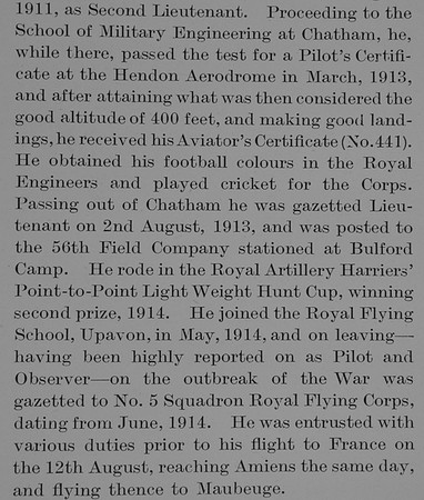 Bayly C G G Lt Royal Flying Corps Obit Part 4 The Bond Of Sacrifice Vol 1