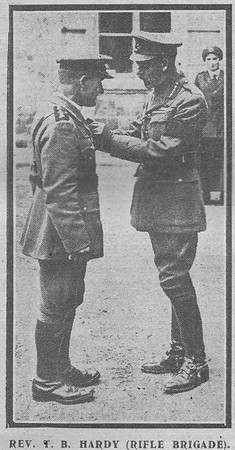Hardy T B Rev VC DSO MC Army Chaplain The Graphic 20th Aug 1918