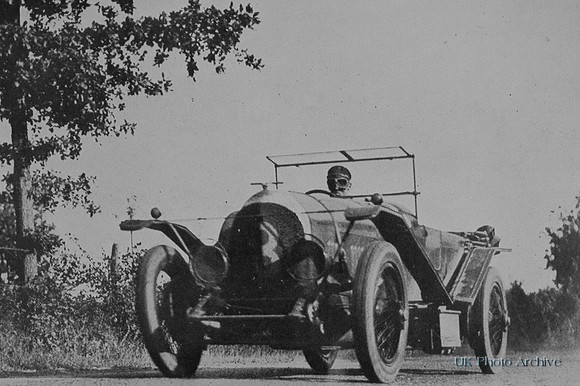 J F Duff In Action Le Mans 1924