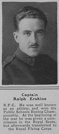 Erskine R Captain RFC The Sphere 20th Apr 1918