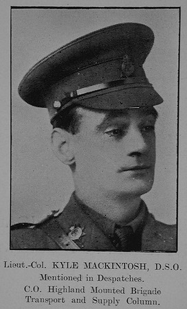 MacKintosh K Lt Col DSO Army Service Corps The Sword Of The North Highland Memories Of The Great War - Dugald MacEchern
