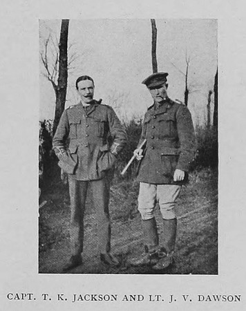 Jackson T K Captain Dawson J V Lt 13th Hussars The 13th Hussars In The Great War