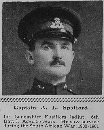 Spafford A L Captain 1st Lancashire Fusiliers The Sphere 25th Sep 1915