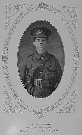 Harrison G Pte 8th Manchester Regiment William Graham Co Roll Of Honour
