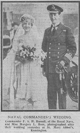 Russell F A H Comm Royal Navy The Graphic 17th Dec 1918