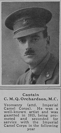 Orchardson C M Q Captain MC Middlesex Hussars The Sphere 7th July 1917