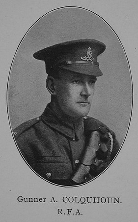 Colquhoun A Gnr Royal Field Artillery