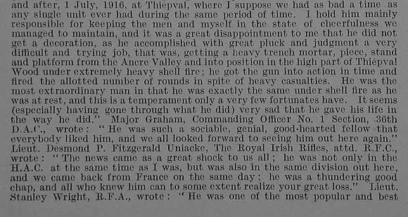 Smith E St C Lt Royal Field Artillery Attd Royal Flying Corps Obit Part 2 De Ruvignys Roll Of Honour Vol 3