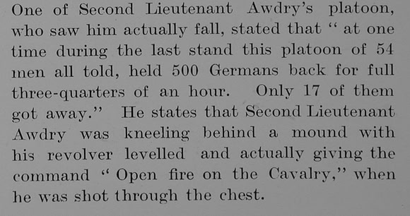 Awdry E V 2nd Lt 2nd Royal Munster Fusiliers Obit Part 5 The Bond Of Sacrifice Vol 1