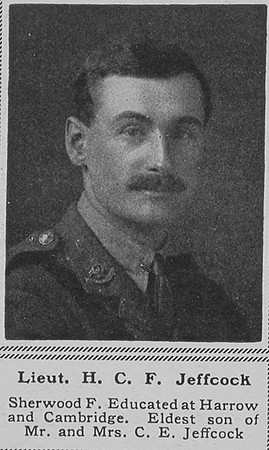 Jeffcock H C F Lt 8th Notts & Derby Regt The Sphere 14th July 1917