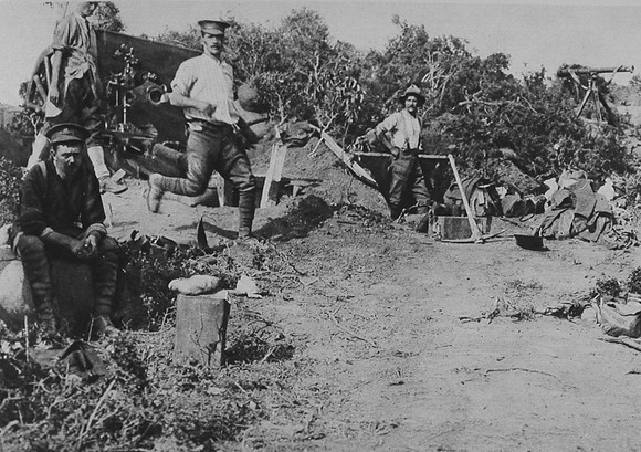 British Troops On W Beach In The Gallipoli Peninsula