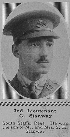 Stanway G 2nd Lt South Staffs Regt The Sphere 5th Jan 1917