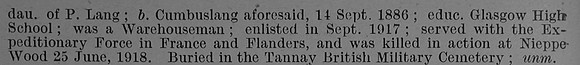 Stewart J Sig 182209 Royal Garrison Artillery Obit Part 2 De Ruvignys Roll Of Honour Vol 4