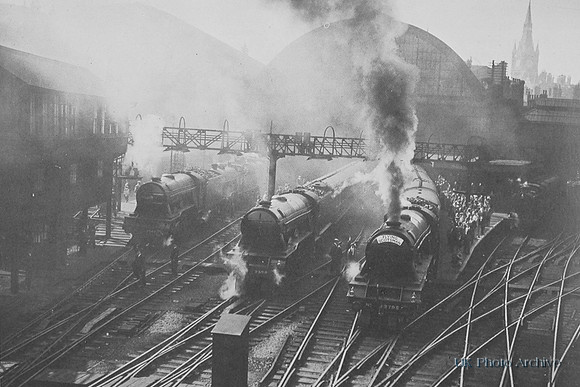Preparing To Leave Kings Cross Station With Holiday Expresses August 1934