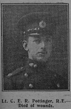 Pottinger C E R Lt Royal Engineers The Graphic 7th July 1915