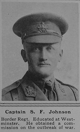 Johnson S F Captain 2nd Border Regiment The Sphere 24th Feb 1917