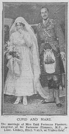 Lindsay D C M Lt Black Watch The Graphic 11th July 1916