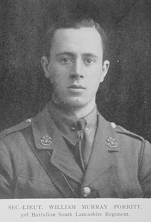 Porritt W M 2nd Lt South Lancs Regiment