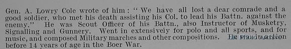 Wright A O Captain 1st Royal Irish Rifles Obit Part 2 De Ruvignys Roll Of Honour Vol 1