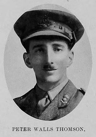 Thomson P W 2nd Lt Royal Garrison Artillery St Andrews University Roll Of Honour