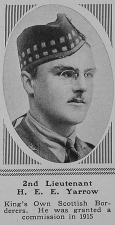 Yarrow H E 2nd Lt 2nd KOSB The Sphere 5th May 1917
