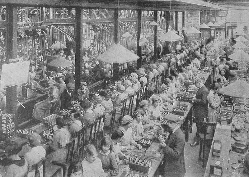 Assembling Shell Fuses In A Munition Factory  Women Of Britain Behind The Guns