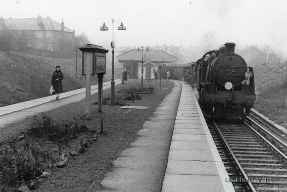 A Steam Train At West Sutton Station Surrey