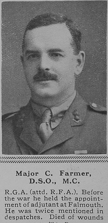Farmer C Major DSO MC RGA The Sphere 10th Nov 1917
