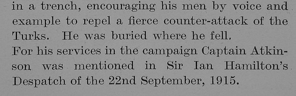 Atkinson W N Captain Indian Army Obit Part 3 The Bond Of Sacrifice Vol 2