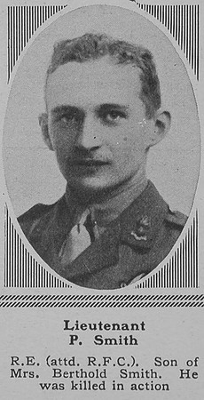Smith P Lt RFC The Sphere 29th Dec 1917