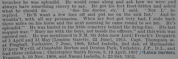 Thompson G Captain 13th London Regiment Obit Part 2 De Ruvignys Roll Of Honour Vol 1