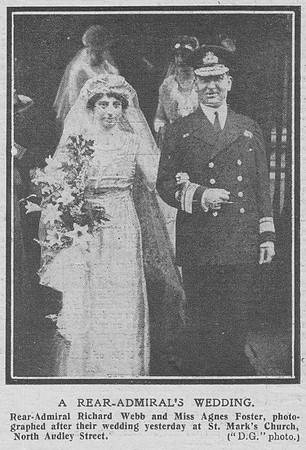 Webb R Rear Admiral CB Royal Navy The Graphic 16th Oct 1918