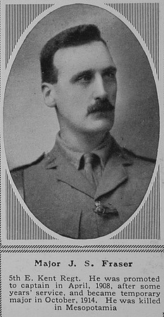 Fraser J S Major 5th East Kent Regt The Sphere 11th Mar 1916
