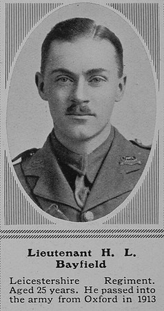 Bayfield H L Lt 2nd Leicestershire Regiment The Sphere 8th May 1915