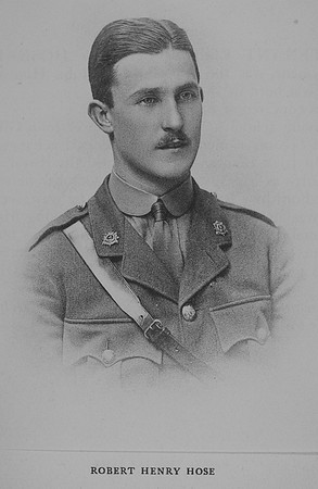 Hose R H 2nd Lt 2nd Bedfordshire Regiment