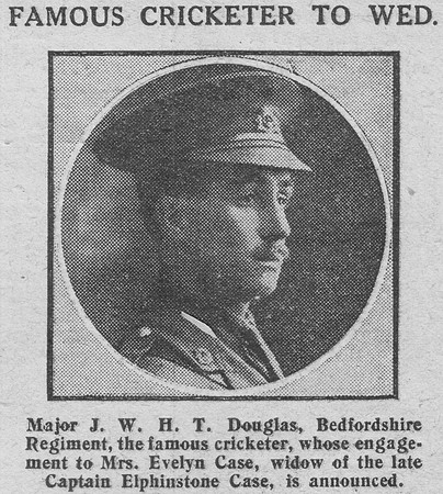 Douglas J W H T Major Bedfordshire Regiment The Graphic 21st Sep 1916