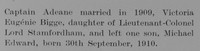 Adeane H R Captain Coldstream Guards Obit Part 2 The Bond Of Sacrifice Vol 1