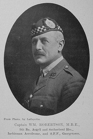 Robertson W Captain MBE 9th Argyll & Sutherland Highlanders The Sword Of The North Highland Memories Of The Great War - Dugald MacEchern