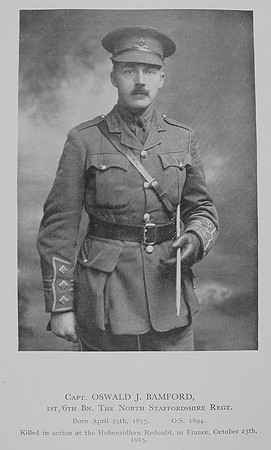 Bamford O J Captain 6th North Staffs Regiment